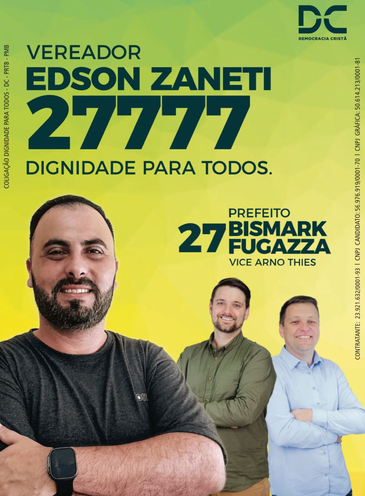 Edson Zaneti, sou Empresário, Candidato a Vereador